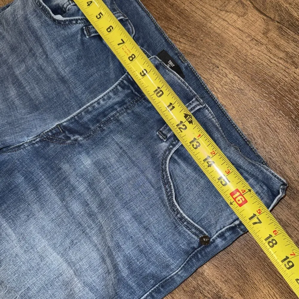 TRUE RELIGION Tony Straight Jeans Mens Size 34 (34x31) Medium Wash Blue
